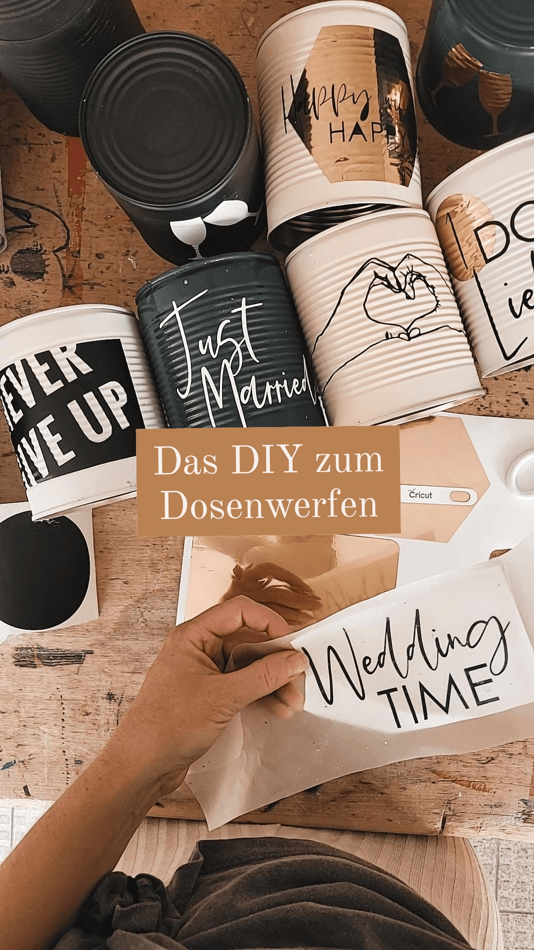 DIY Dosenwerfen in der Hochzeitsedition zum nachmachen - Wachshinaus