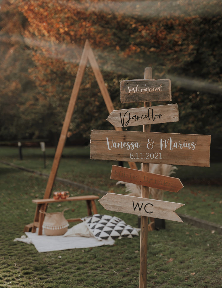 Wegweiser & Holzschilder | Wachshinaus