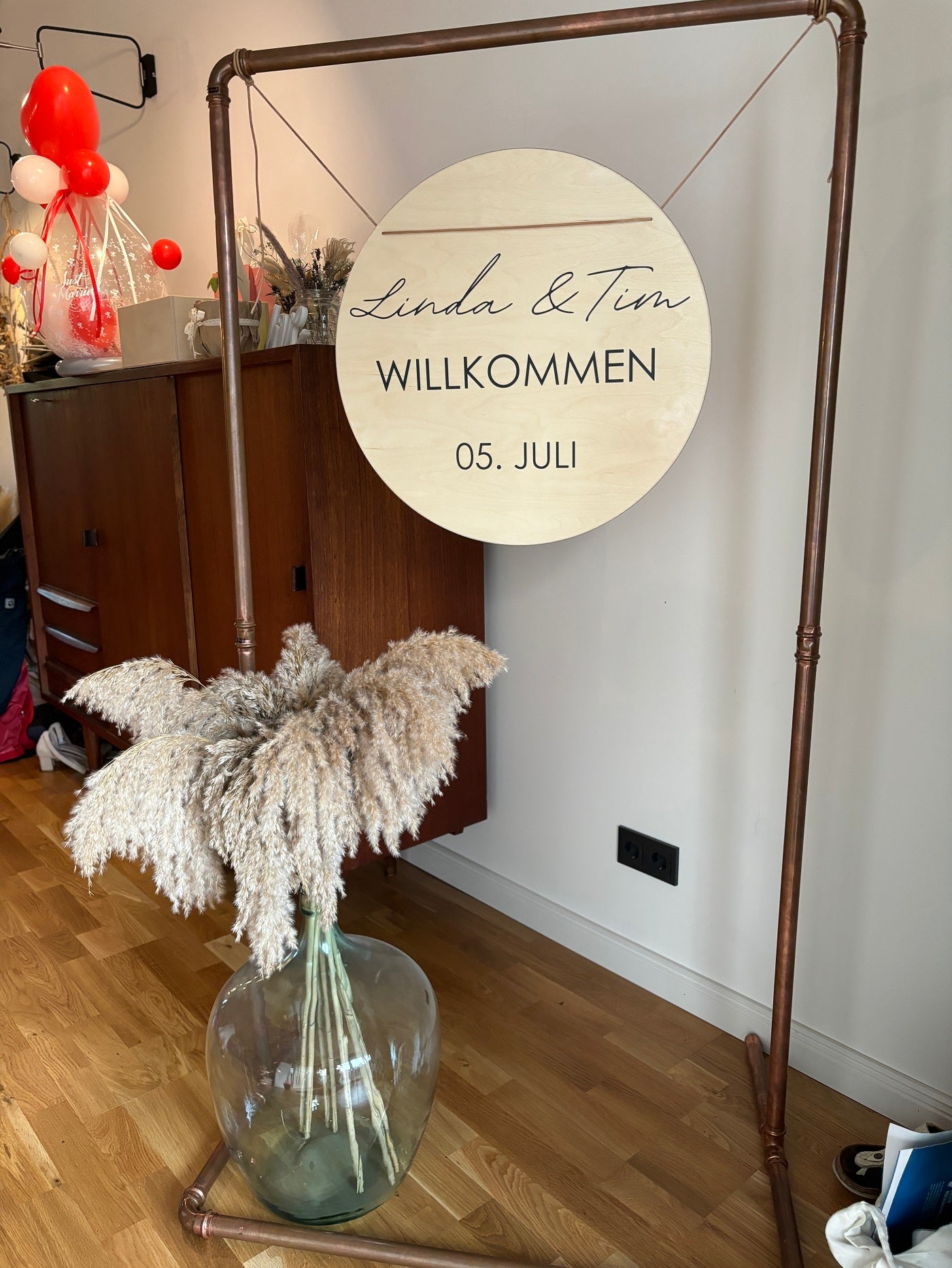 Große Vasen , Ballonvase, Ballonvasen, Bodenvasen Hochzeit, freue Trauung- Wachshinaus Hochzeitsverleih Warendorf, Hamm, Münster, Greven