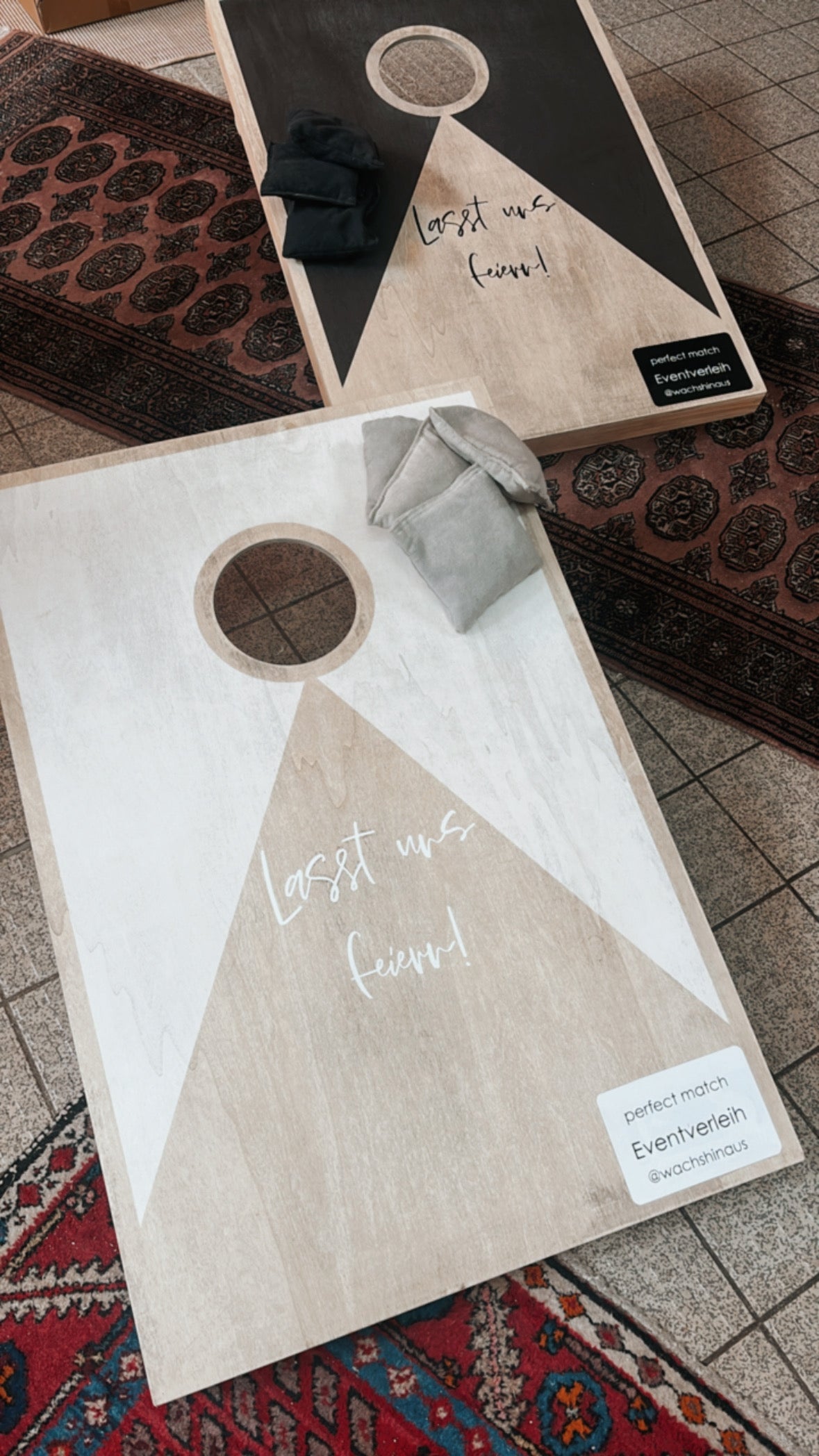 Cornhole in Partyedition - Wachshinaus Eventverleih Jubiläum, runder Geburtstag
Hochzeitsspiele aus Münster, Warendorf, Hamm Hochzeitsverleih