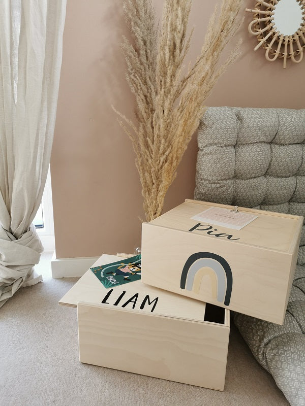 Die personalisierte Memorybox small aus Holz