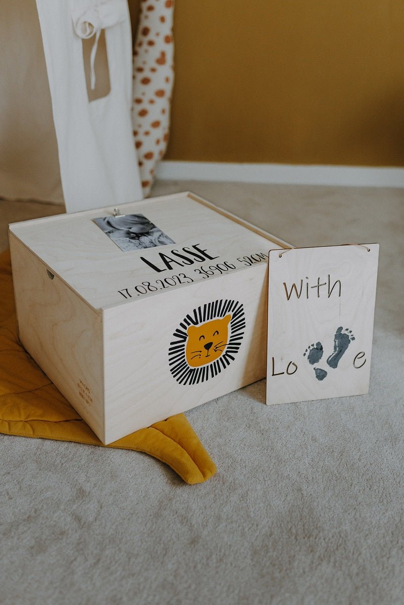 Fußabdruck Set zur Geburt oder Taufe - Wachshinaus