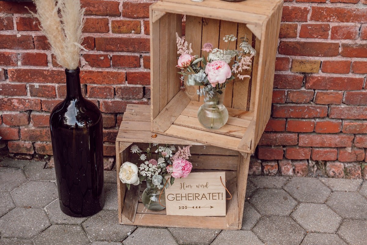 Große Vasen , Ballonvase, Ballonvasen, Bodenvasen Hochzeit, freue Trauung- Wachshinaus Hochzeitsverleih Warendorf, Hamm, Münster, Greven