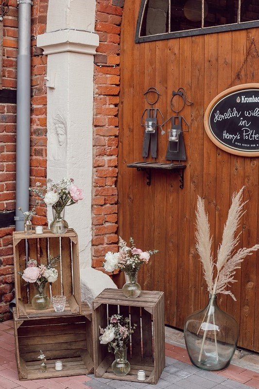 Große Vasen , Ballonvase, Ballonvasen, Bodenvasen Hochzeit, freue Trauung- Wachshinaus Hochzeitsverleih Warendorf, Hamm, Münster, Greven