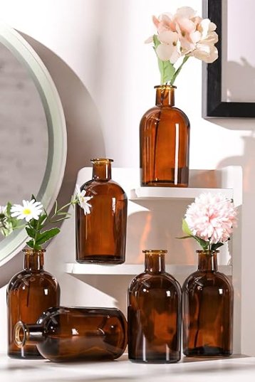 Kleine Vasen dunkel - Wachshinaus