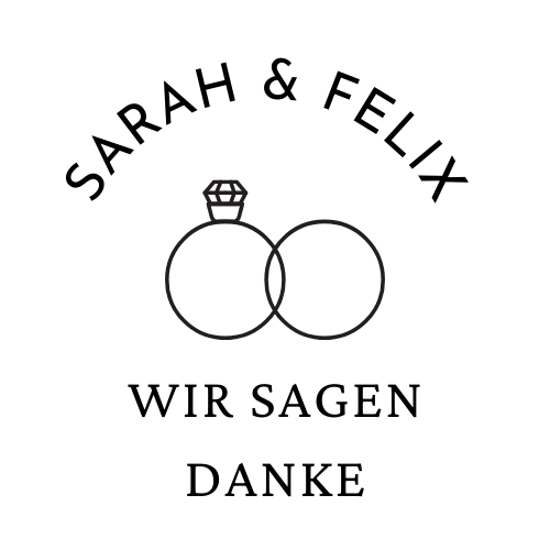 Personalisierte Hochzeitsaufkleber klassisch - Wachshinaus