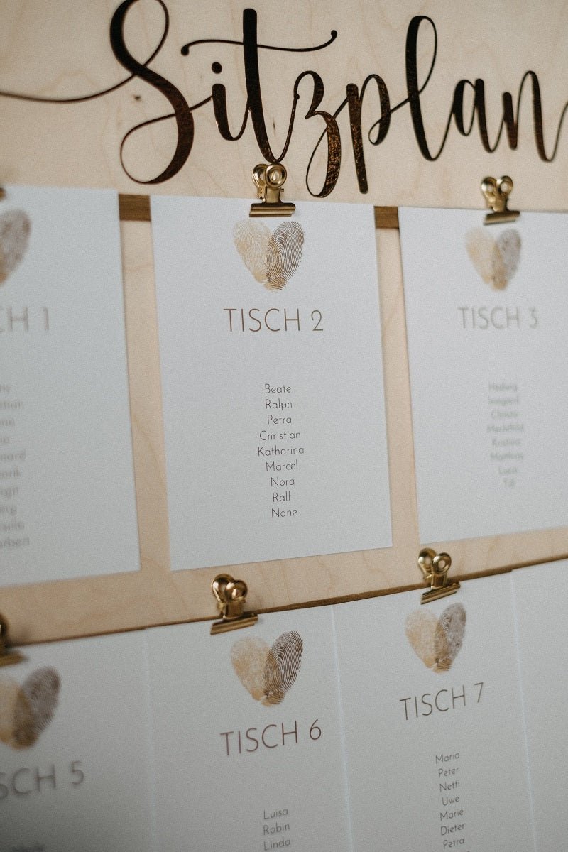 Sitzplan Holz - Wachshinaus