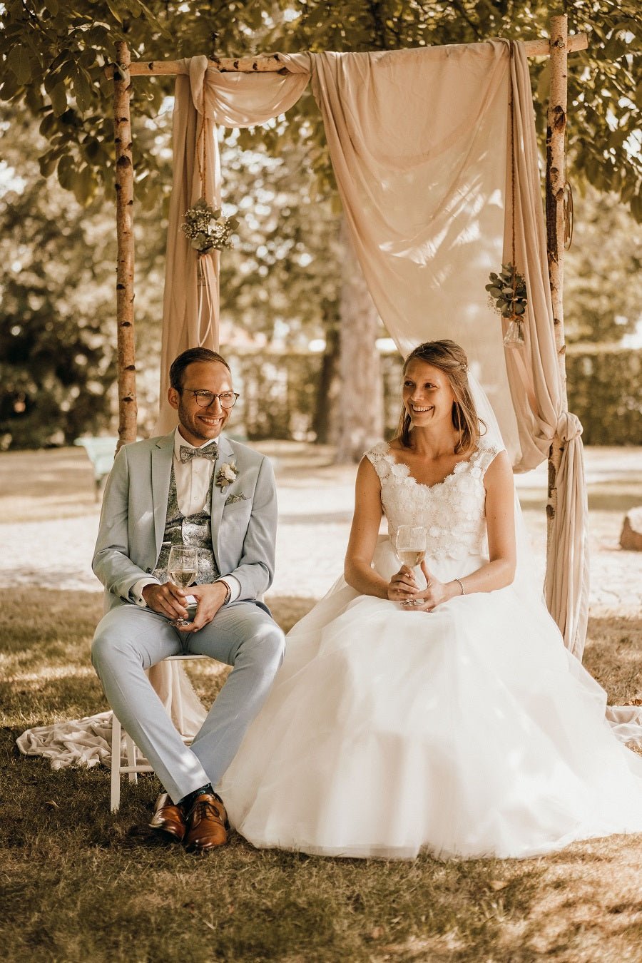 Traubogen Birke für die freie Trauung - Wachshinaus Hochzeitsverleih für Dekoration zur Hochzeit