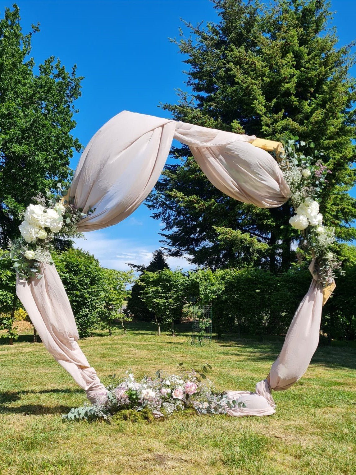 Traubogen Hexagon - Wachshinaus Hochzeitsverleih Boho Hochzeit Makramee Münster Hamm Dortmund Osnabrück