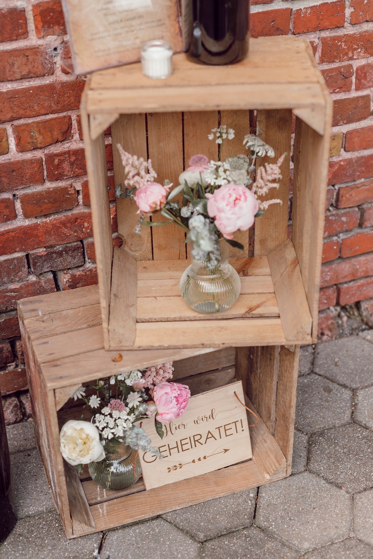 Weinkisten aus Holz - Wachshinaus