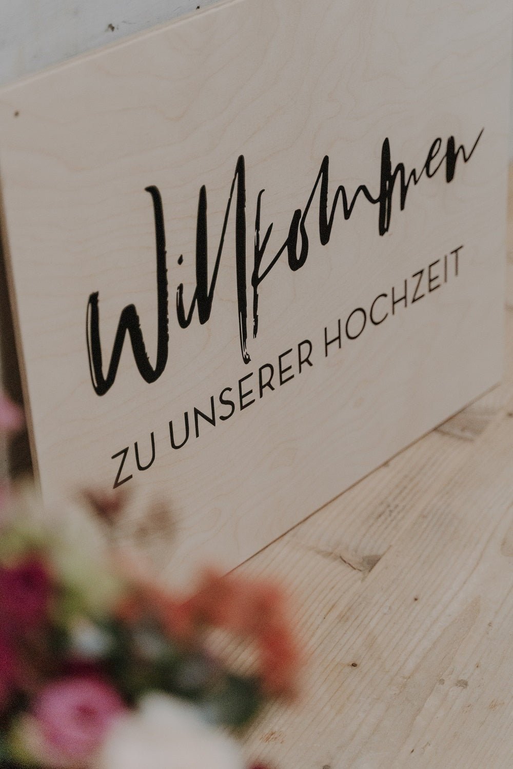 Willkommensschild schwarz - Wachshinaus