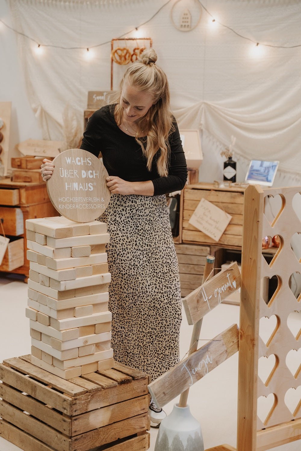XXL Jenga Hochzeitsspiel - Wachshinaus