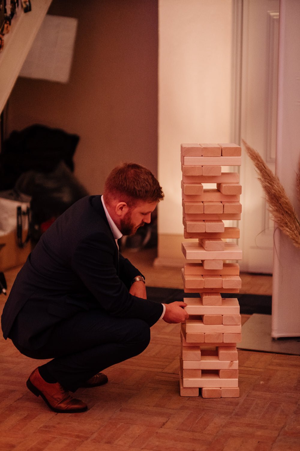 XXL Yenga, Cornhole oder 4 Gewinnt Hochzeitsspiele leihen- Wachshinaus Hochzeitsverleih