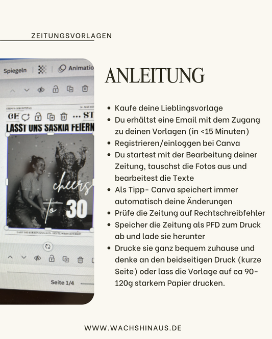 Anleitung für deine eigene Zeitung