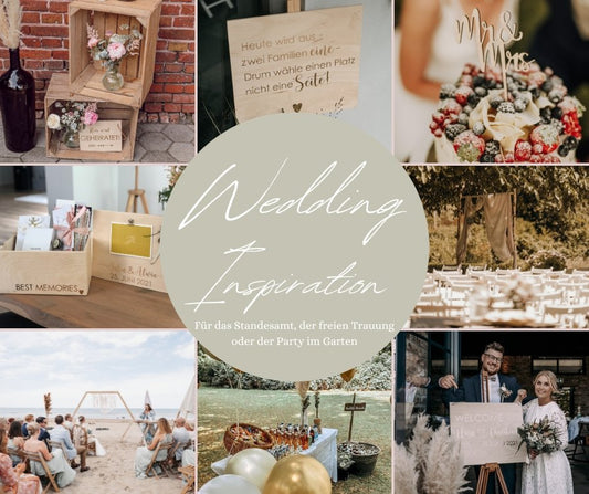 Hochzeitsinspiration und Geschenkideen für das Brautpaar - Wachshinaus