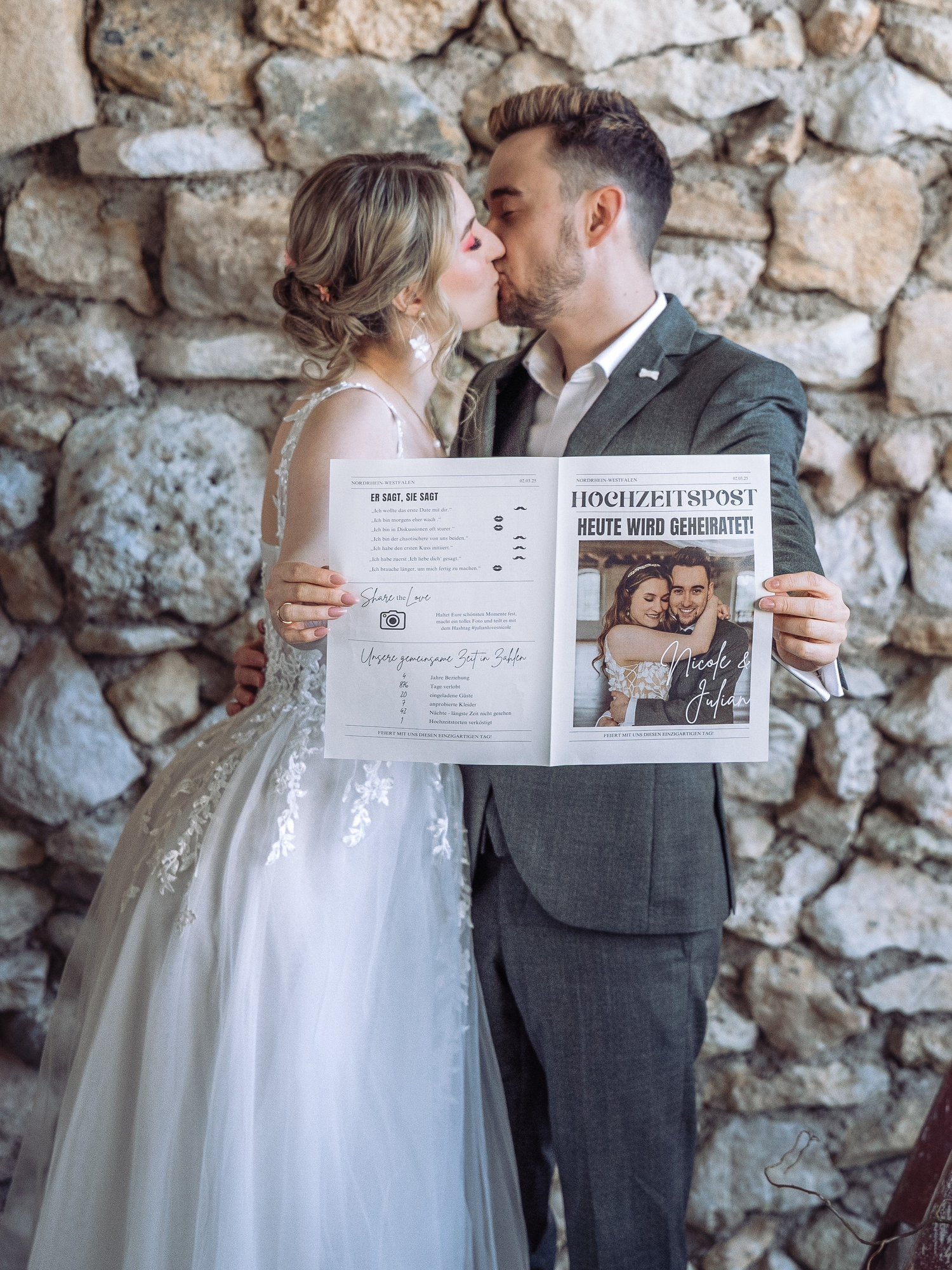 Hochzeitszeitung Canva Download