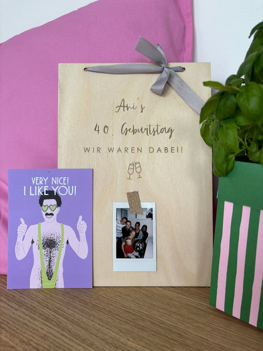 rundergeburtstag, Geschenk zum 40. Geburtstag, Gästebuch