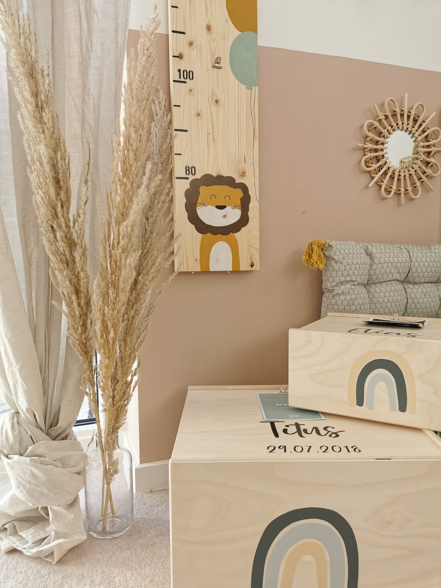 Erinnerungskiste Memorybox aus Holz für Kinder als Geschenk zur Taufe oder Geburt von Wachshinaus