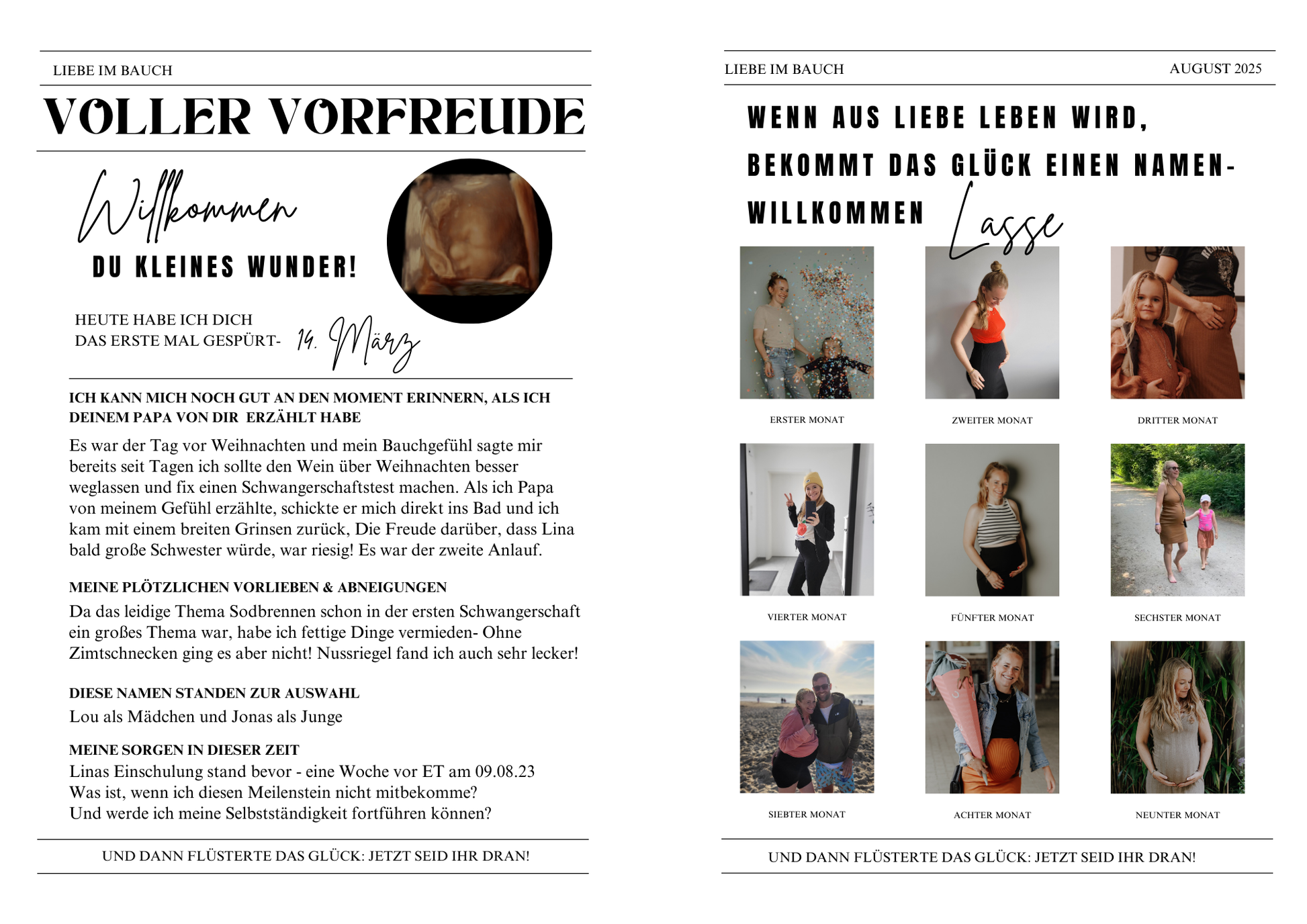 Schwangerschaftstagebuch Liebe im Bauch,Tagebuch Babyalbum Fotoalbum Erinnerungsbuch Fotobuch Ratgeber Babybuch Blume, Zeitungsvorlage Schwangerschaft, Babyankündigung