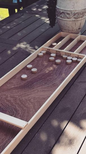 Shuffleboard 4 gewinnt, cornhole, Hochzeitsspiele Verleih Wachshinaus Münster, Hamm, Dortmund