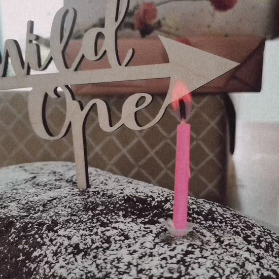 Wild one - Caketopper aus Holz zum ersten Geburtstag