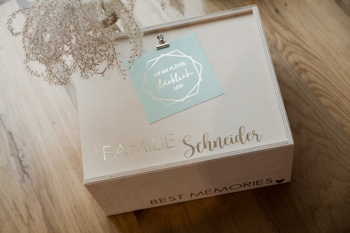 Hochzeitsgeschenk Erinnerungskiste Schatztruhe Wachshinaus 