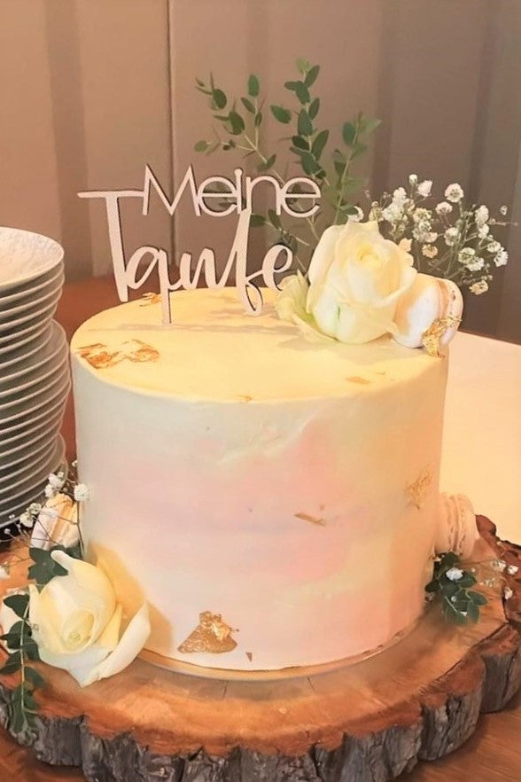 Taufe Kuchentopper zur Tauffeier, Taufgeschenk