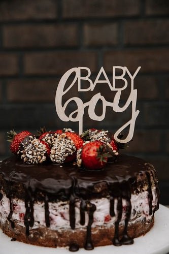 Babyboy Caketopper als Geburtsgeschenk für Babys - Wachshinaus