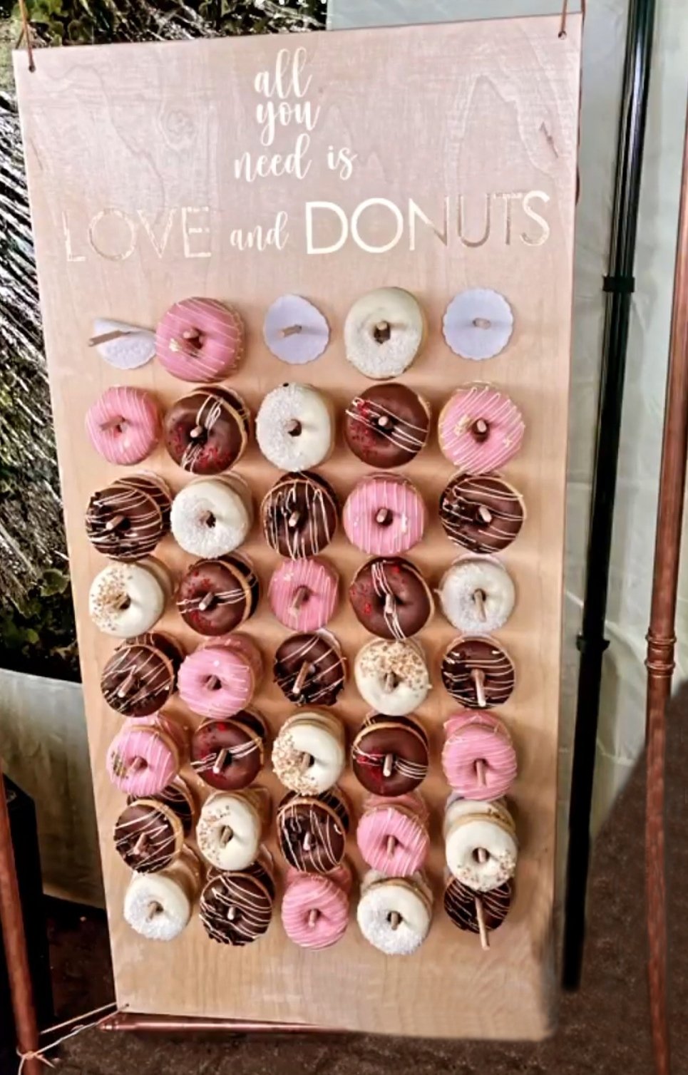 Donut Wand "XXL" - Wachshinaus Hochzeitsverleih, Doutwand, Münster, Hamm, Dortmund, Beckum, Warendorf heiraten in NRW