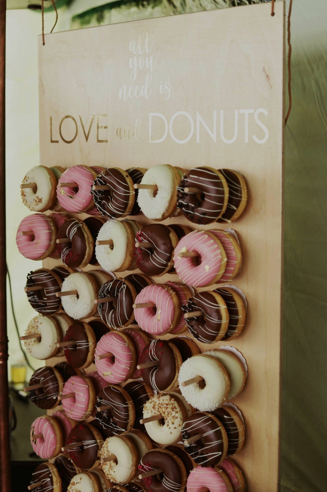 Donut Wand "XXL" - Wachshinaus Hochzeitsverleih, Doutwand, Münster, Hamm, Dortmund, Beckum, Warendorf heiraten in NRW