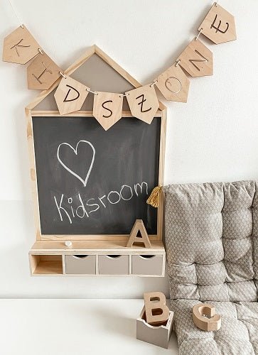 Sprüche Holzgirlande für Kinder - Wachshinaus